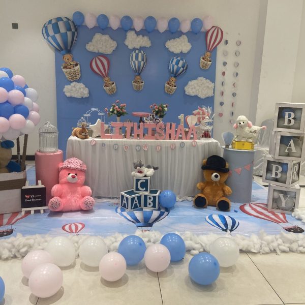 Indoor Banquet Baby Birthday Party Decoration
